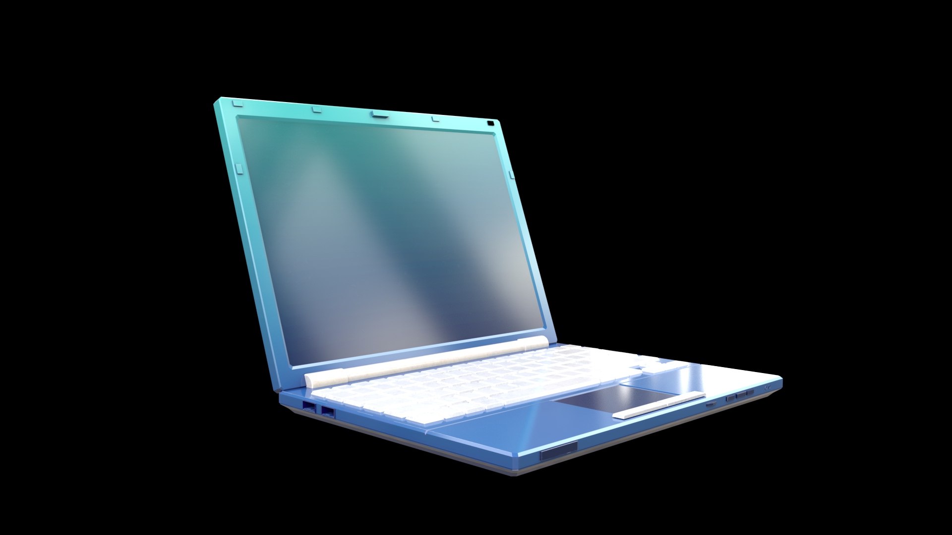 Stylish Cartoon Labtop Model - TurboSquid 2390752