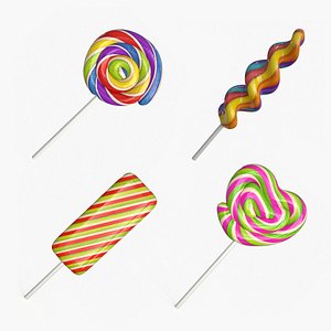 Lollipop collection 3D model