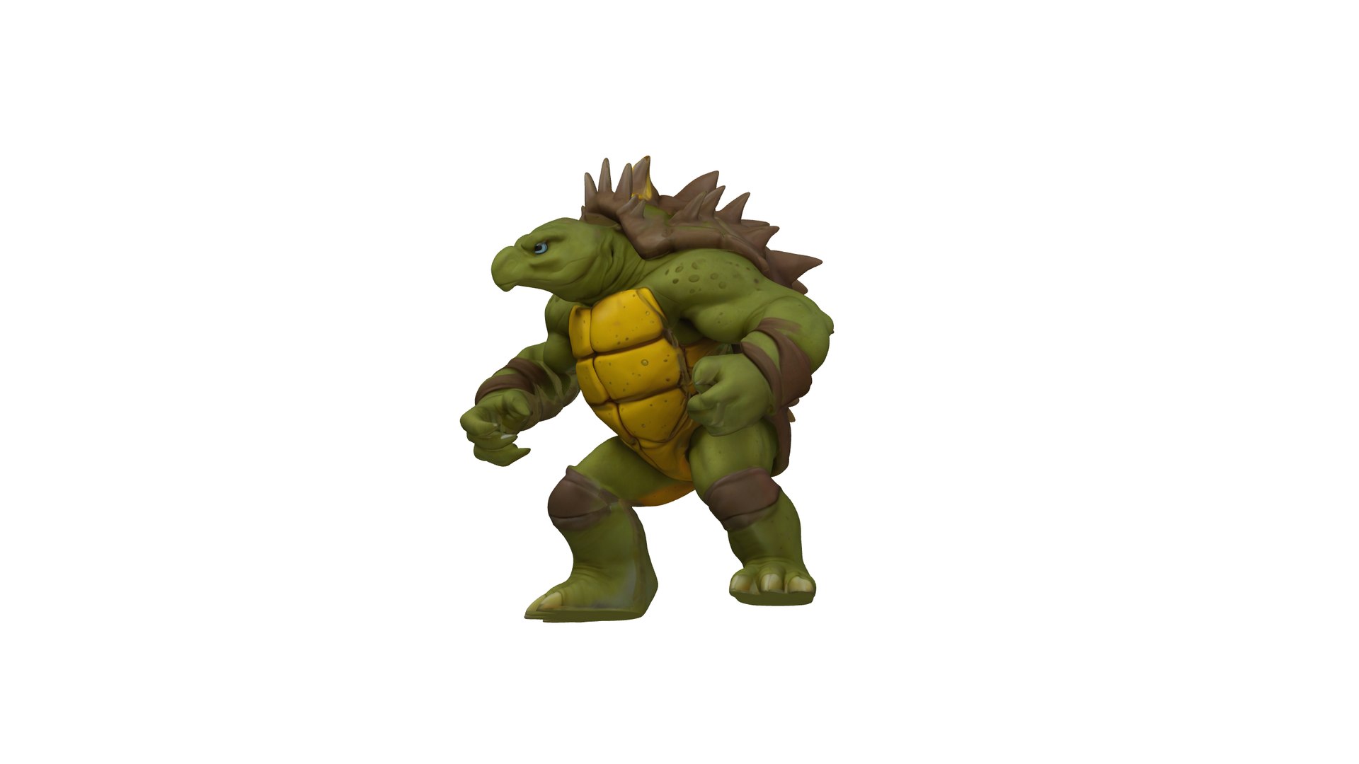 Turtle Warrior 3D Model - Armored Reptile Fighter Model - TurboSquid ...