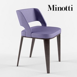 minotti owens chair 3d max