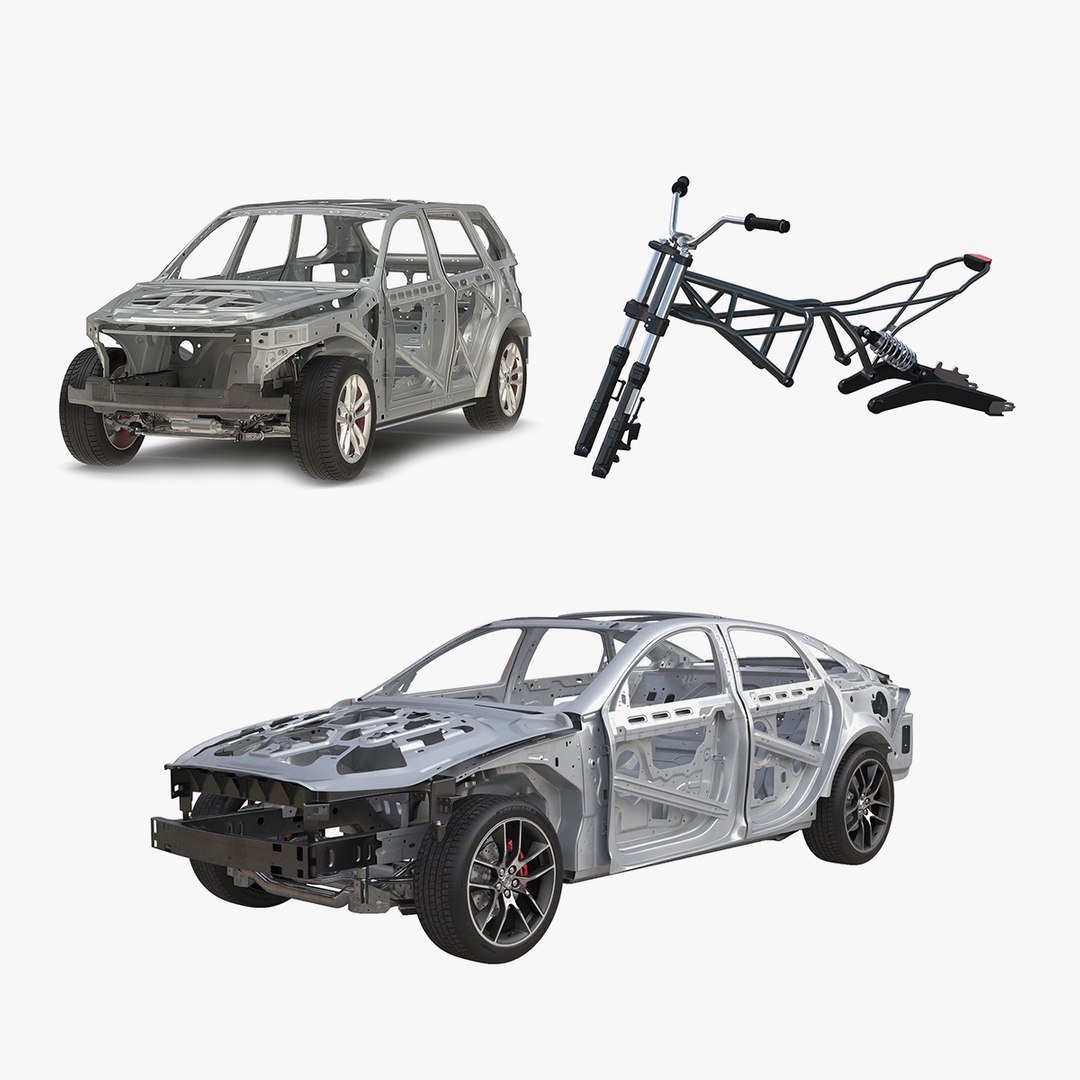 Vehicle Frames Collection 3D model preview