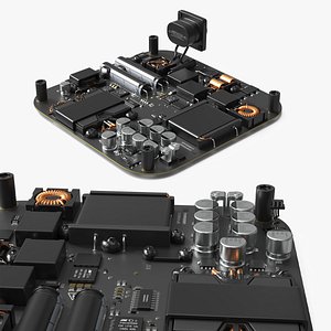 3D Mac Mini M4 Internal Power Supply Board model
