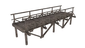 Wooden Bridge 3D model