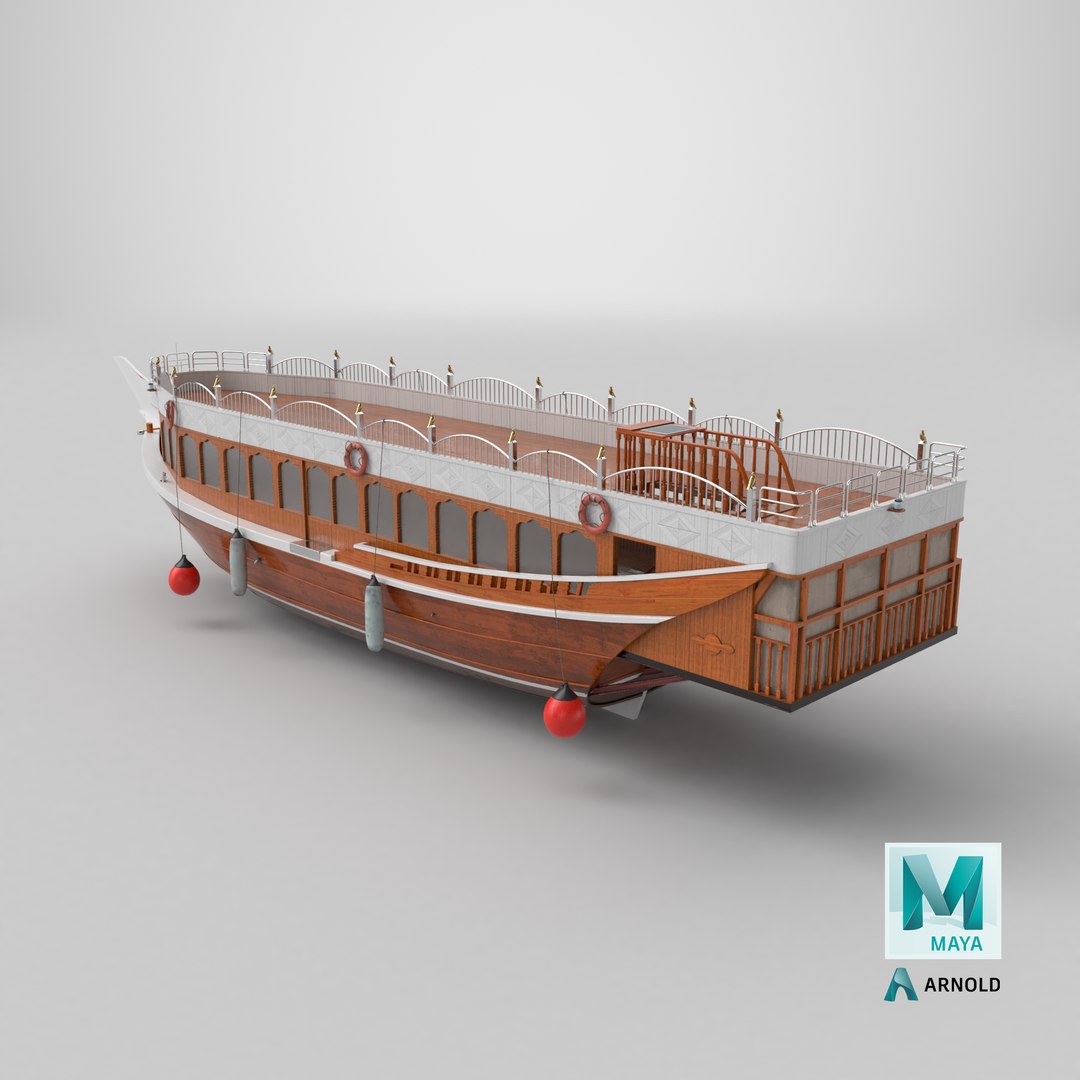 Traditional Wooden Dhow Boat Brown White 3D model https://p.turbosquid.com/ts-thumb/iK/2b6Fuh/Ln/stemcell_maya_arnold_render/png/1777549701/1920x1080/fit_q87/74a2b8ac9af3b0a3f21f4a9352125dd5e5a196a1/stemcell_maya_arnold_render.jpg