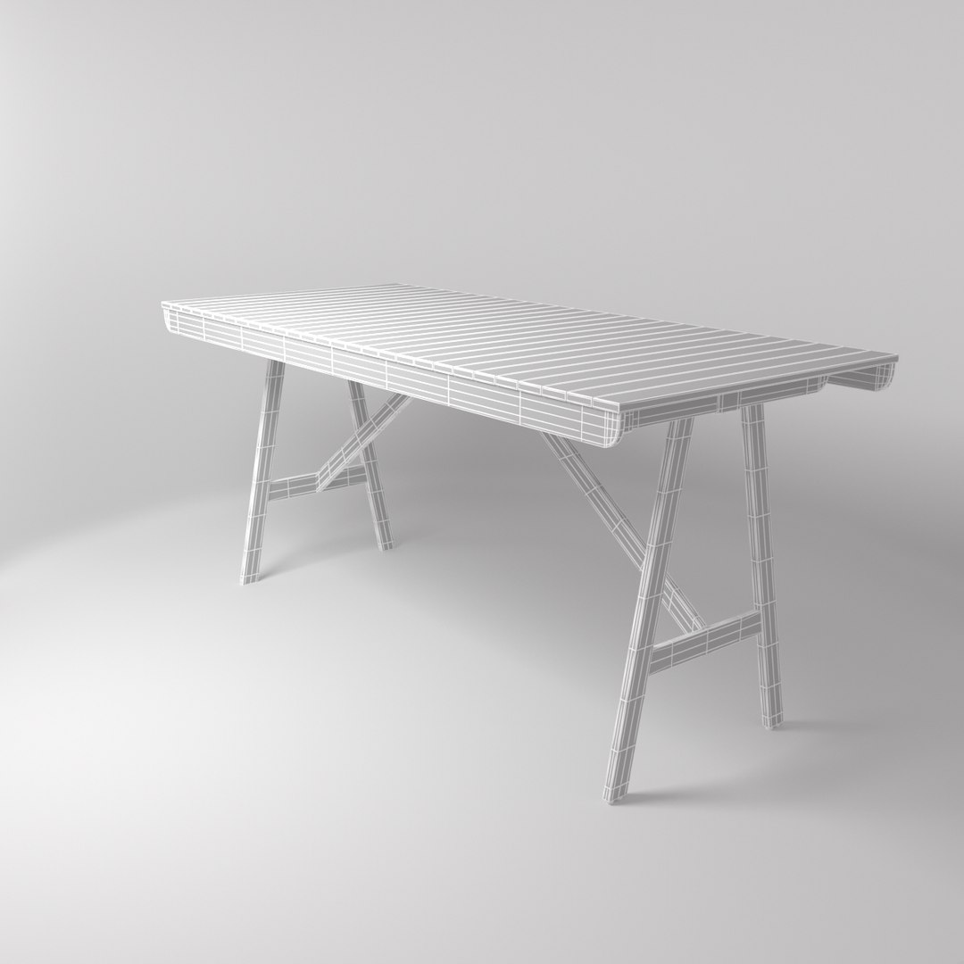 3D Ikea Falholmen Outdoor Table TurboSquid 1298576
