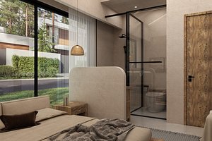 3D Wabi-Sabi Zen Guesthouse Reception1