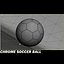 Bola de futebol cromado