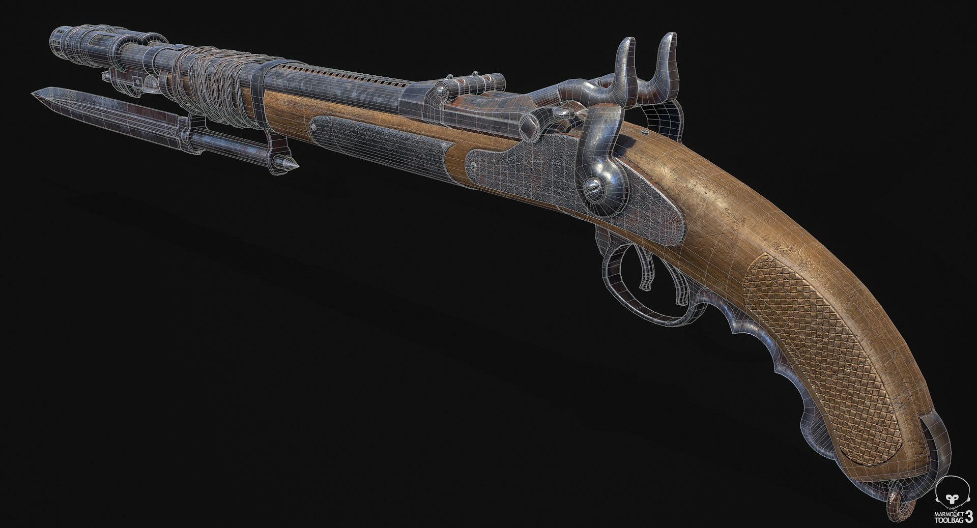 sawed-off musket 3D model https://p.turbosquid.com/ts-thumb/iK/BuIQkj/Qb85WTgG/screenshot012/png/1547676285/1920x1080/fit_q87/3a4435455de407444ff45593d4d5e0622b39a3fb/screenshot012.jpg
