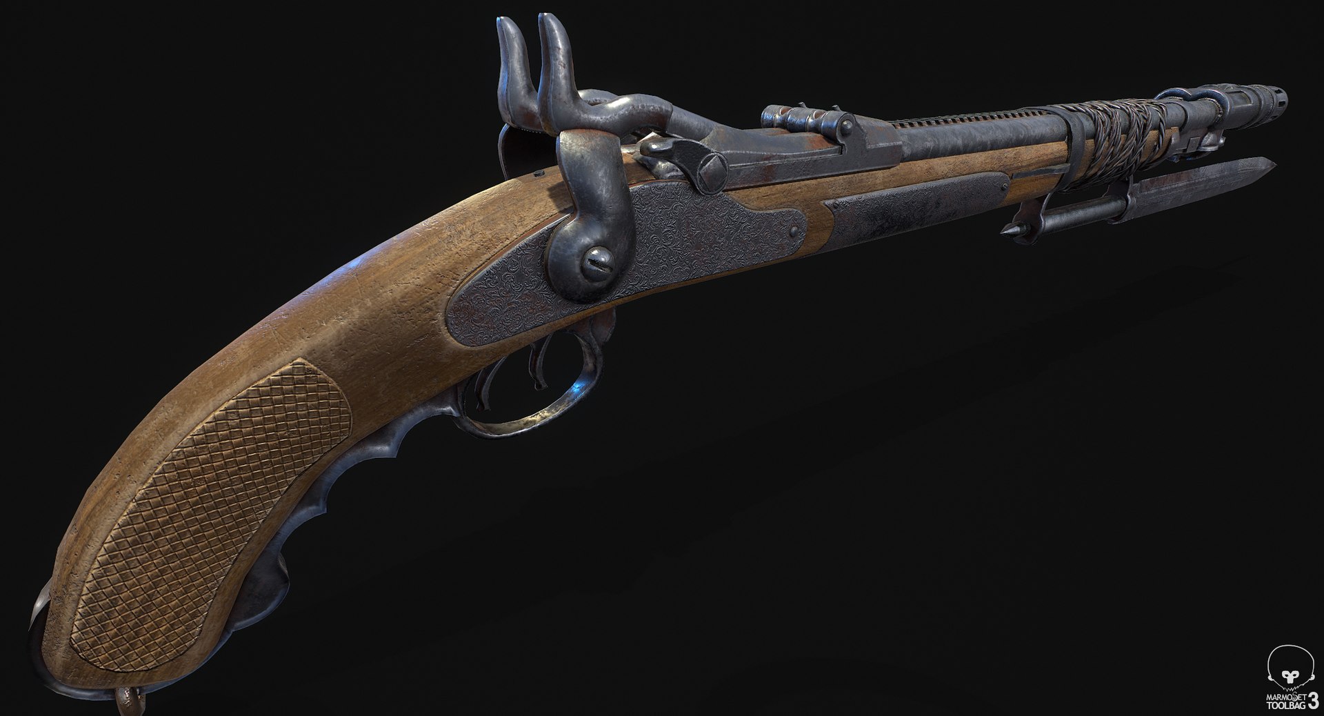 sawed-off musket 3D model https://p.turbosquid.com/ts-thumb/iK/BuIQkj/hutHVykr/screenshot008/png/1547676285/1920x1080/fit_q87/51f7abe3d33334a4b701cf7c643ef6b2270d86d0/screenshot008.jpg