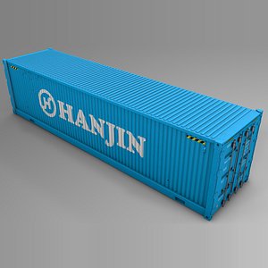 hanjin cargo container l725 3D