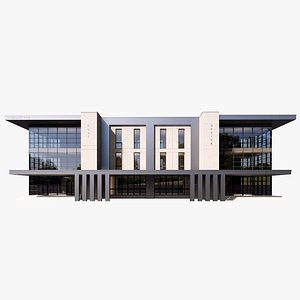 Modern Office Building 3D Model