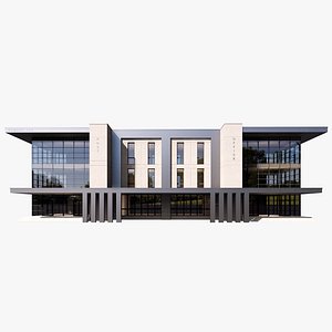 Modern Office Building 3D Model