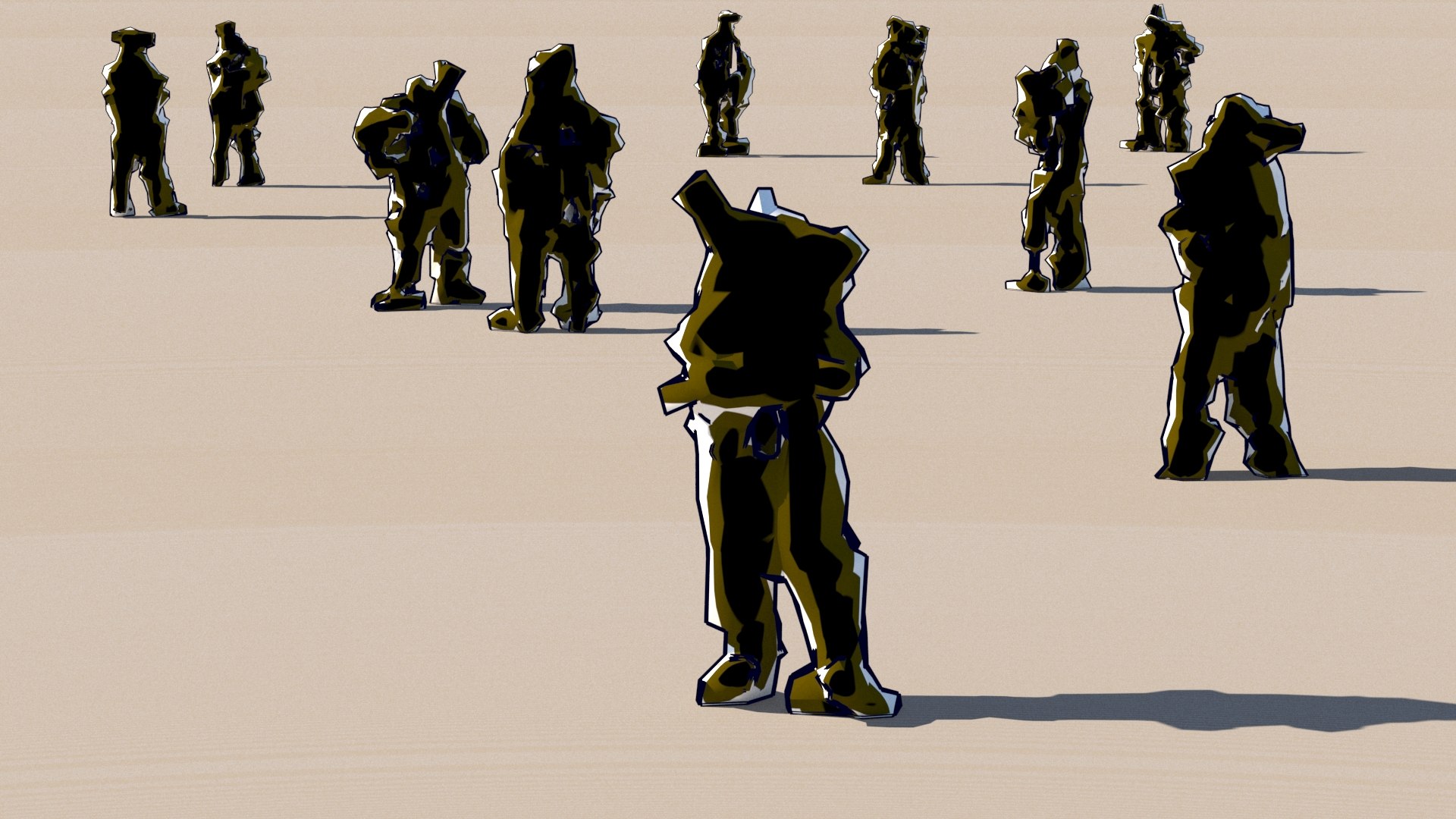 3D Crowd Model - TurboSquid 1686253