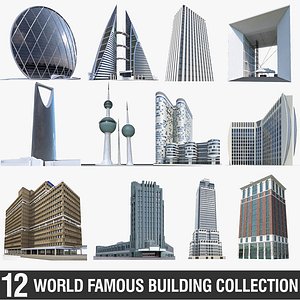World Famous Buildings Collection - 12 Pack(1) 3D model