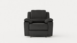 Norbo Recliner Chair Black 3D model