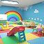 interior scene nursery classroom 3D model