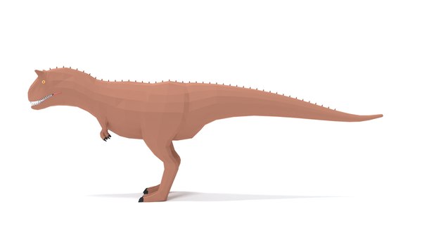 modelo 3d Dinosaurio Carnotaurus de dibujos animados de baja poli -  TurboSquid 1846008