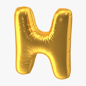 foil balloon letter h model