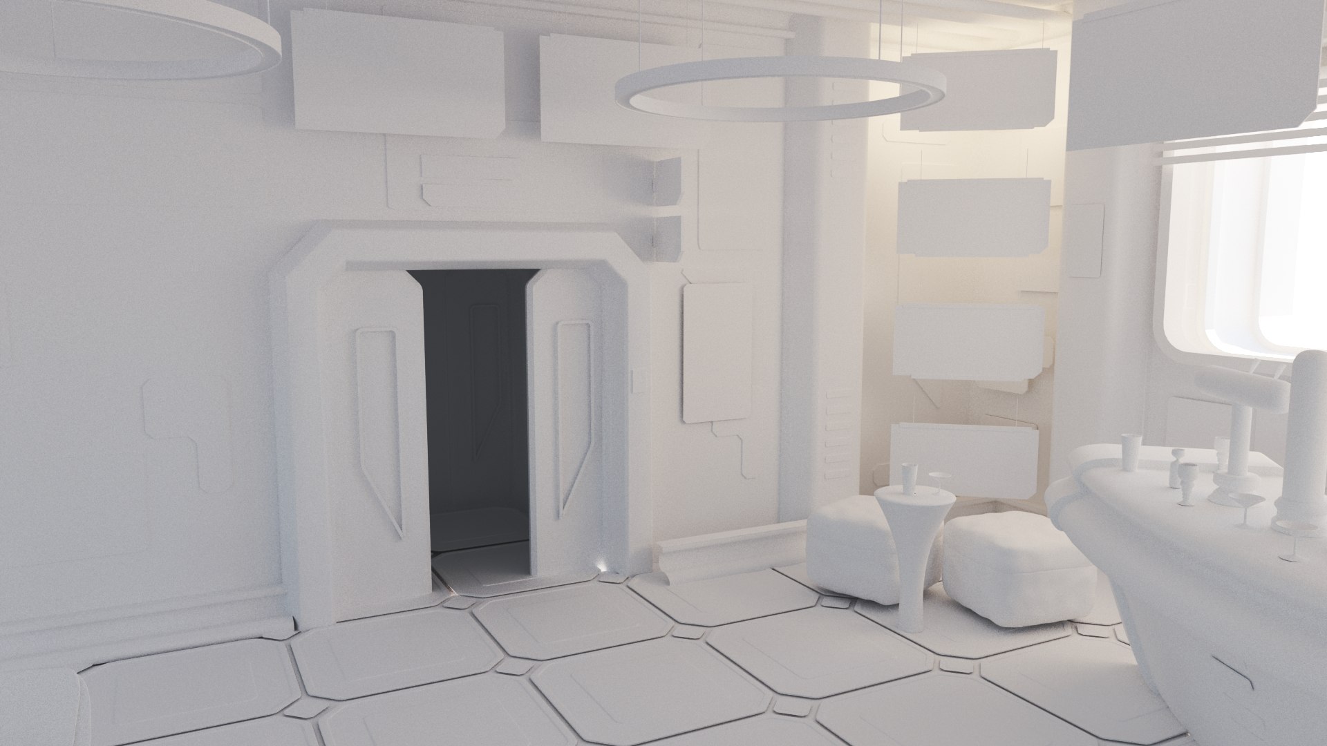 Bar Interior 3D Model - TurboSquid 1628558