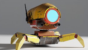 3D 3d sci-fi robot