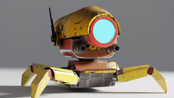 3D 3d sci-fi robot