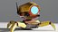 Robot fantascientifico 3d