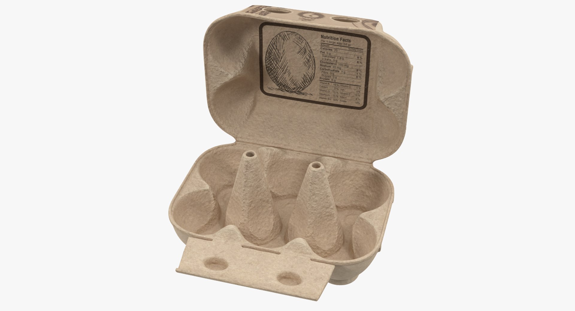 3D carton eggs cardboard opened model https://p.turbosquid.com/ts-thumb/iK/egw1YP/VJ0McPCA/cartoneggssixcardboardopenedc4dmodel005/jpg/1537412047/1920x1080/fit_q87/dfad104637ccfc48f44ad1418ff87a8db05d87ee/cartoneggssixcardboardopenedc4dmodel005.jpg