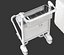 Тележка для багажа в аэропорту с чемоданом