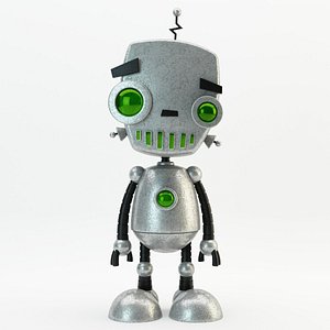 cartoon robot 3d model