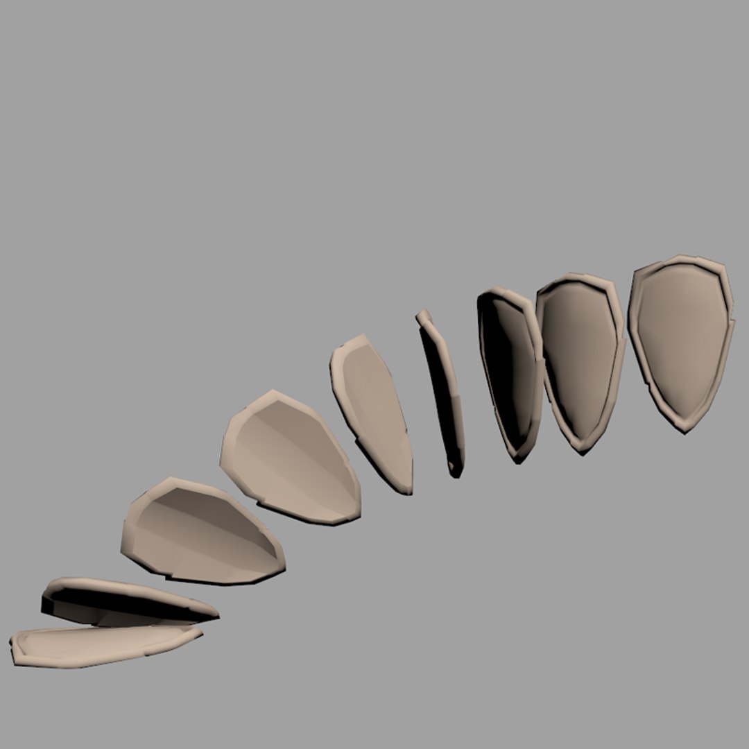 3d Model Of Shield Unity Unreal