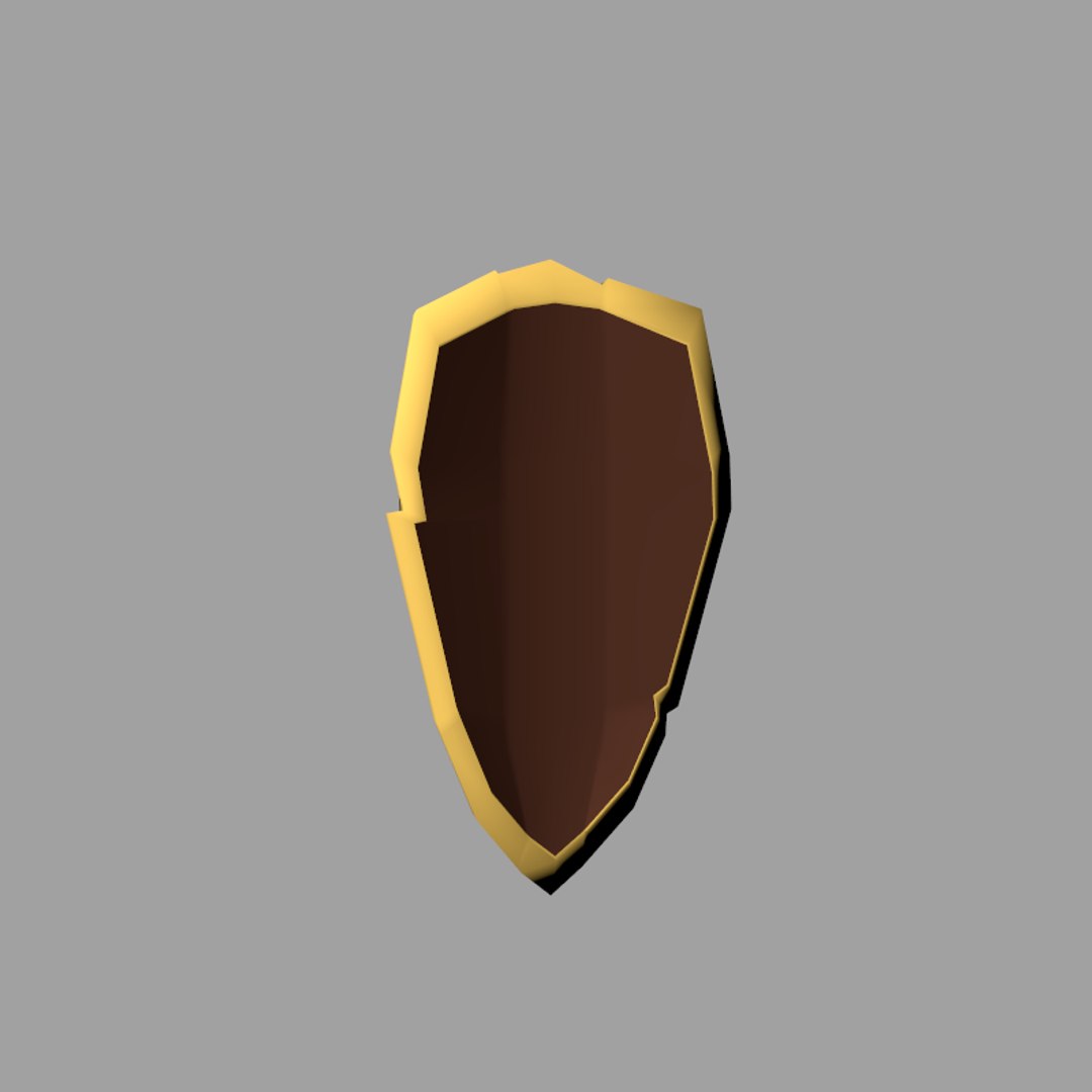3d Model Of Shield Unity Unreal