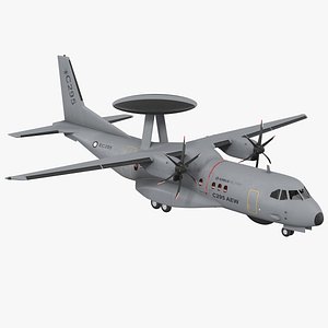 Airbus Military C295 AEW&C Turboprop Aircraft Rigged