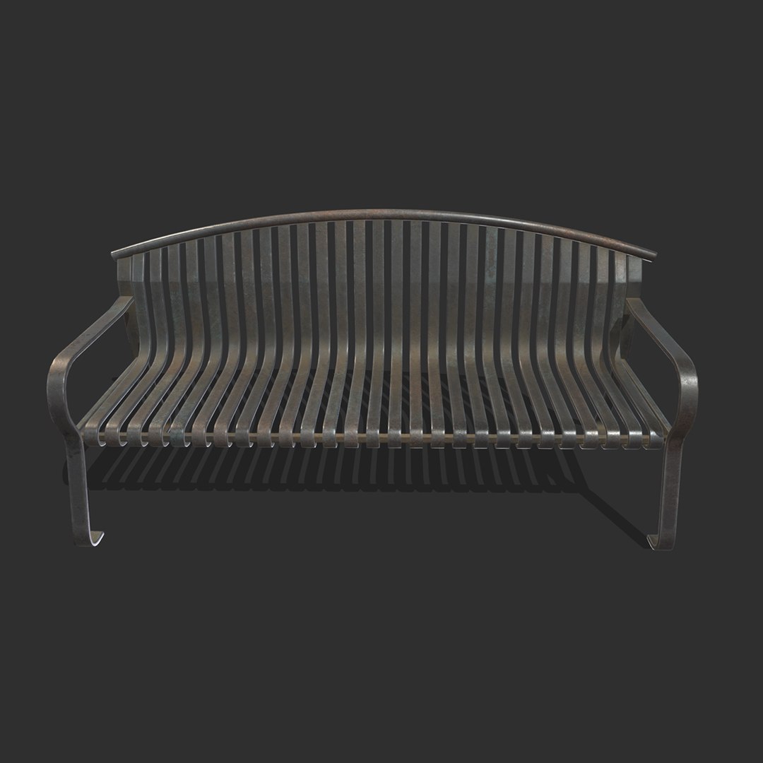 Bench 09 Low Poly PBR Realistic Model - TurboSquid 1930507