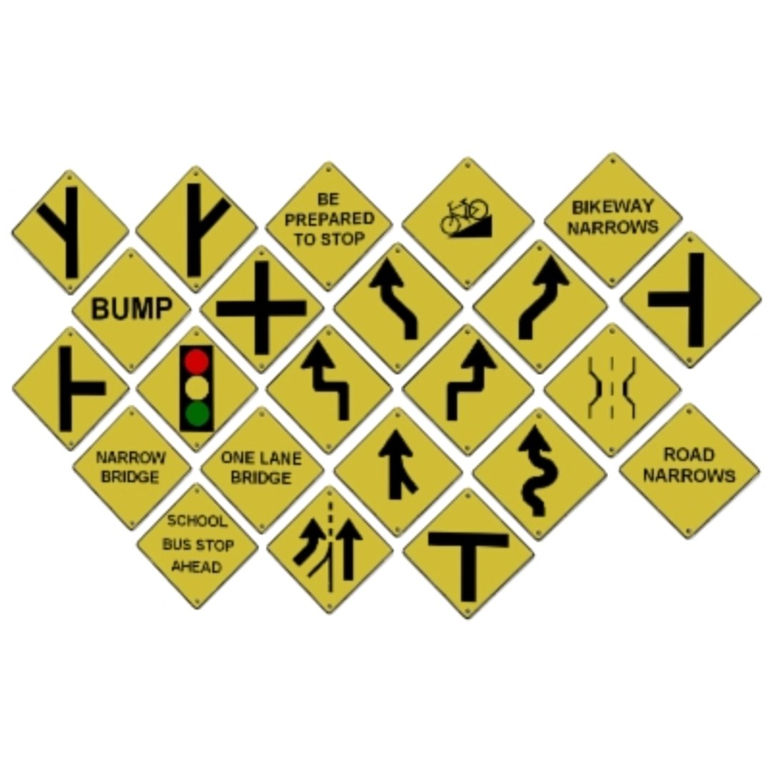 3ds Max Road Street Signs