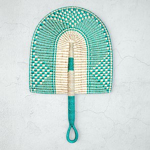 African Handwoven Fan 8 model