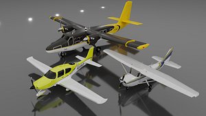 Light Aircraft Lifetime Pack 3D model