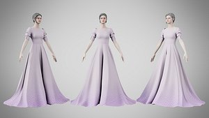 Dress 50 Thistle 3D model