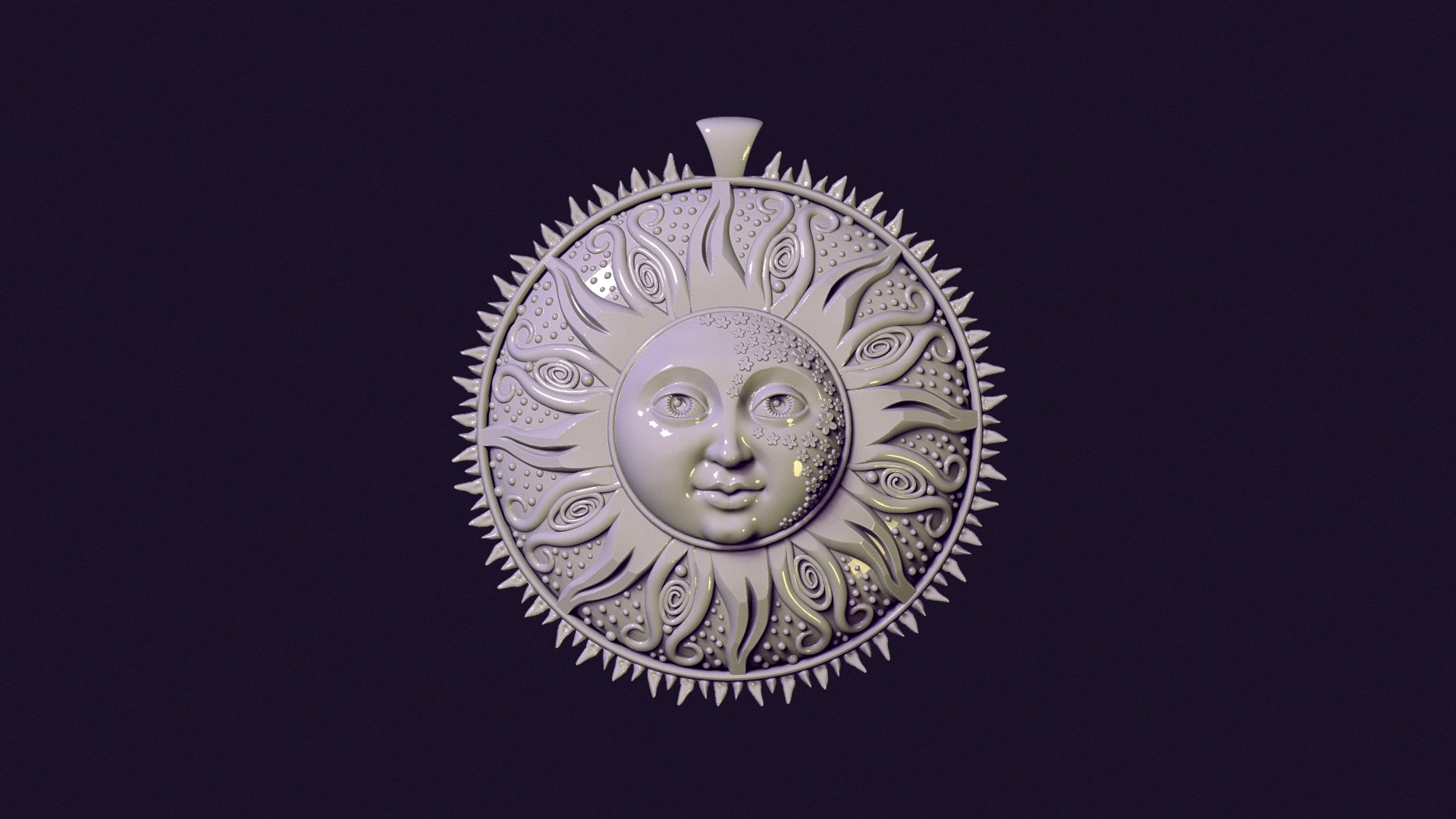 New Age Medallion Sun 3D Model - TurboSquid 2018858