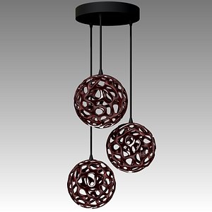3d model chandelier modern lamp