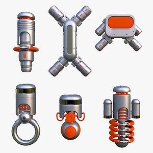 SciFi Tech Modules Set M1 model