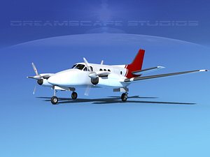 propellers beechcraft c100 king air 3d max