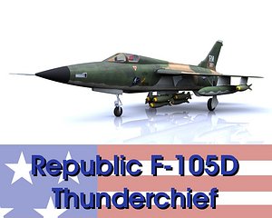 3d republic f-105d thunderchief