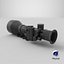 3D night vision scope model