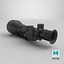 3D night vision scope model