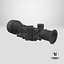3D night vision scope model