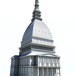 3d mole antonelliana antonelli model