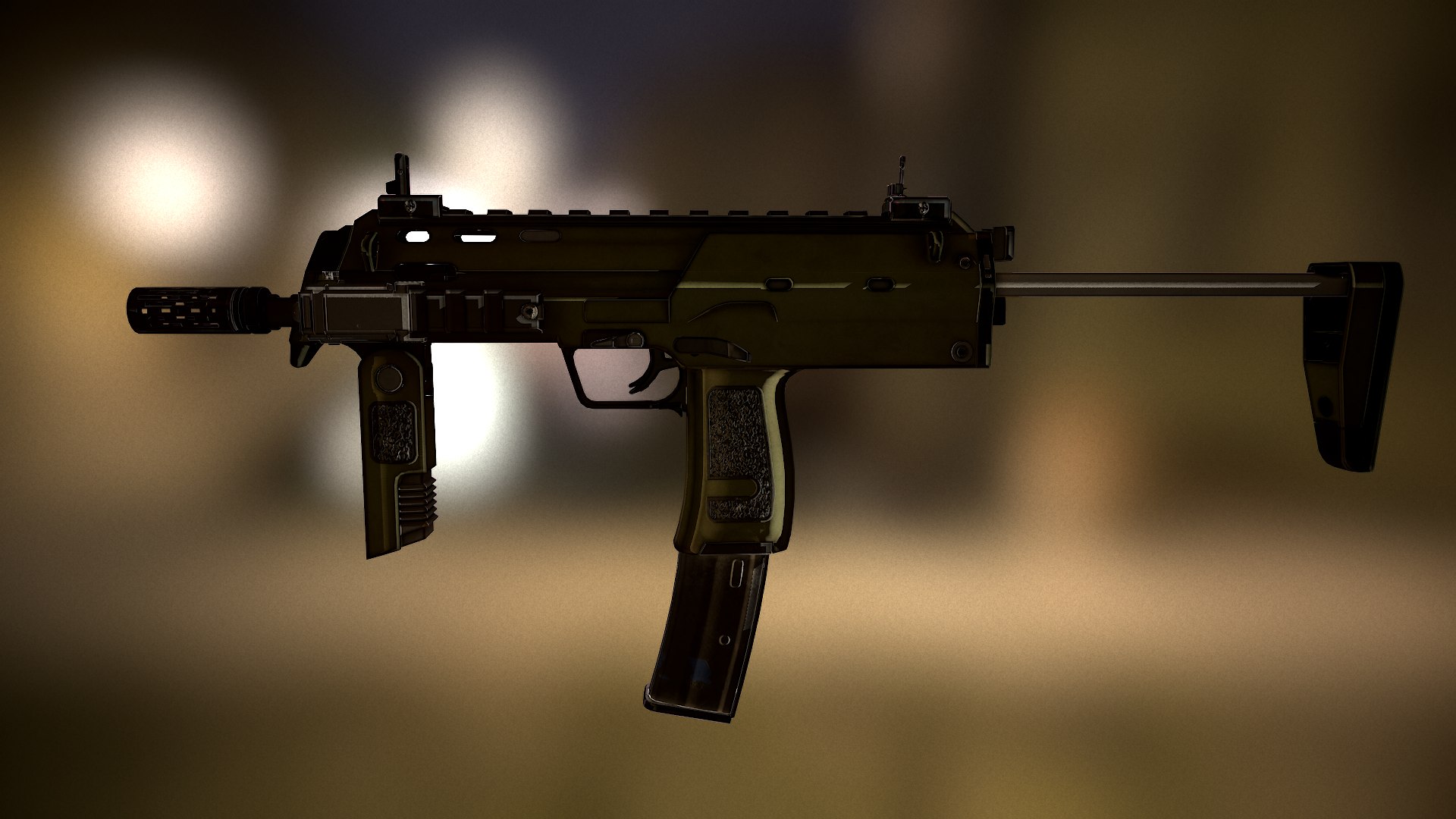 MP7 PBR Low-Poly Spielfertiges 3D-Modell 3D-Modell - TurboSquid 1808913
