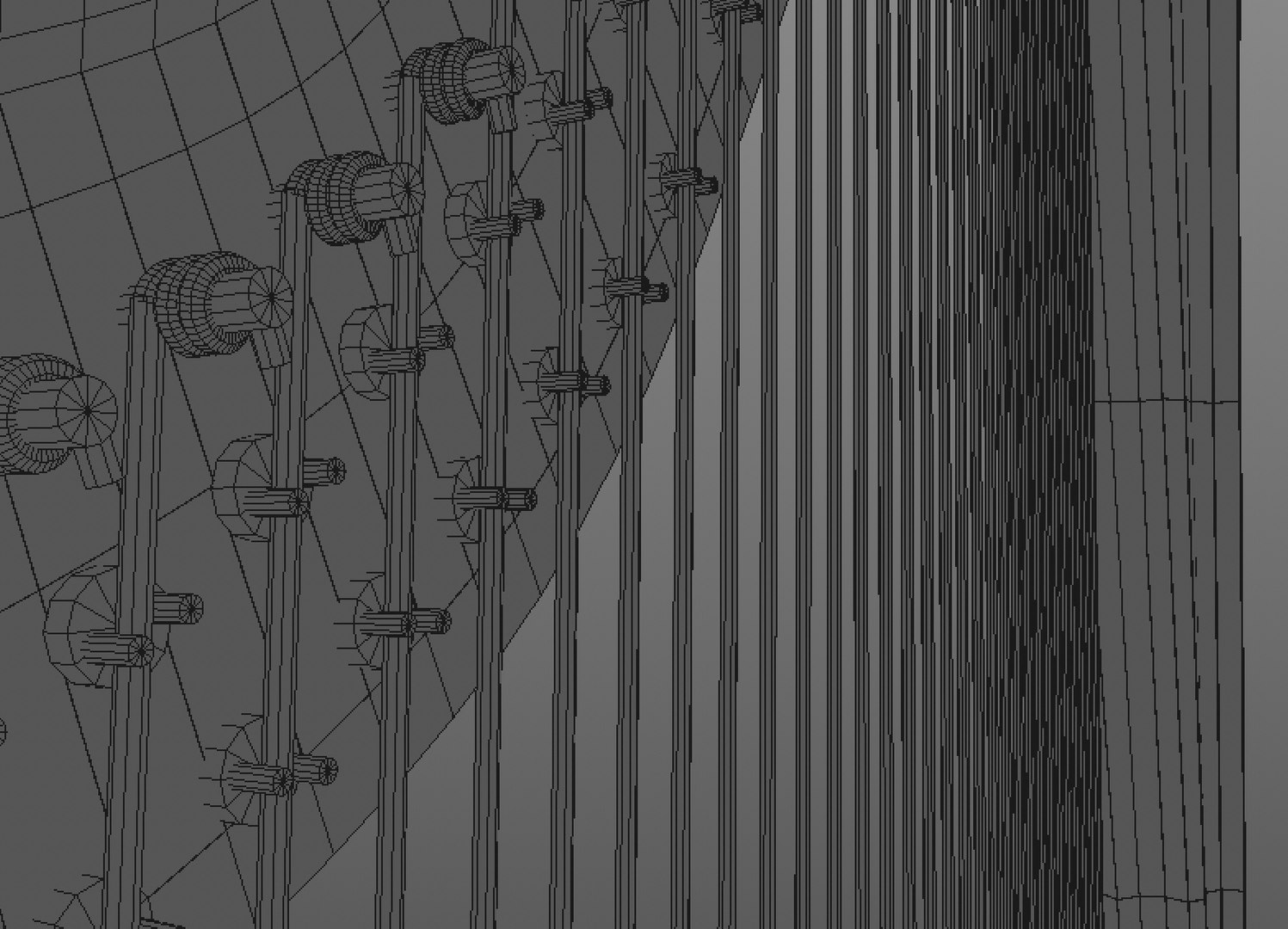 Harp strings 3D - TurboSquid 1170648