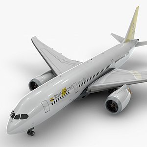 3D boeing 787 dreamliner royal
