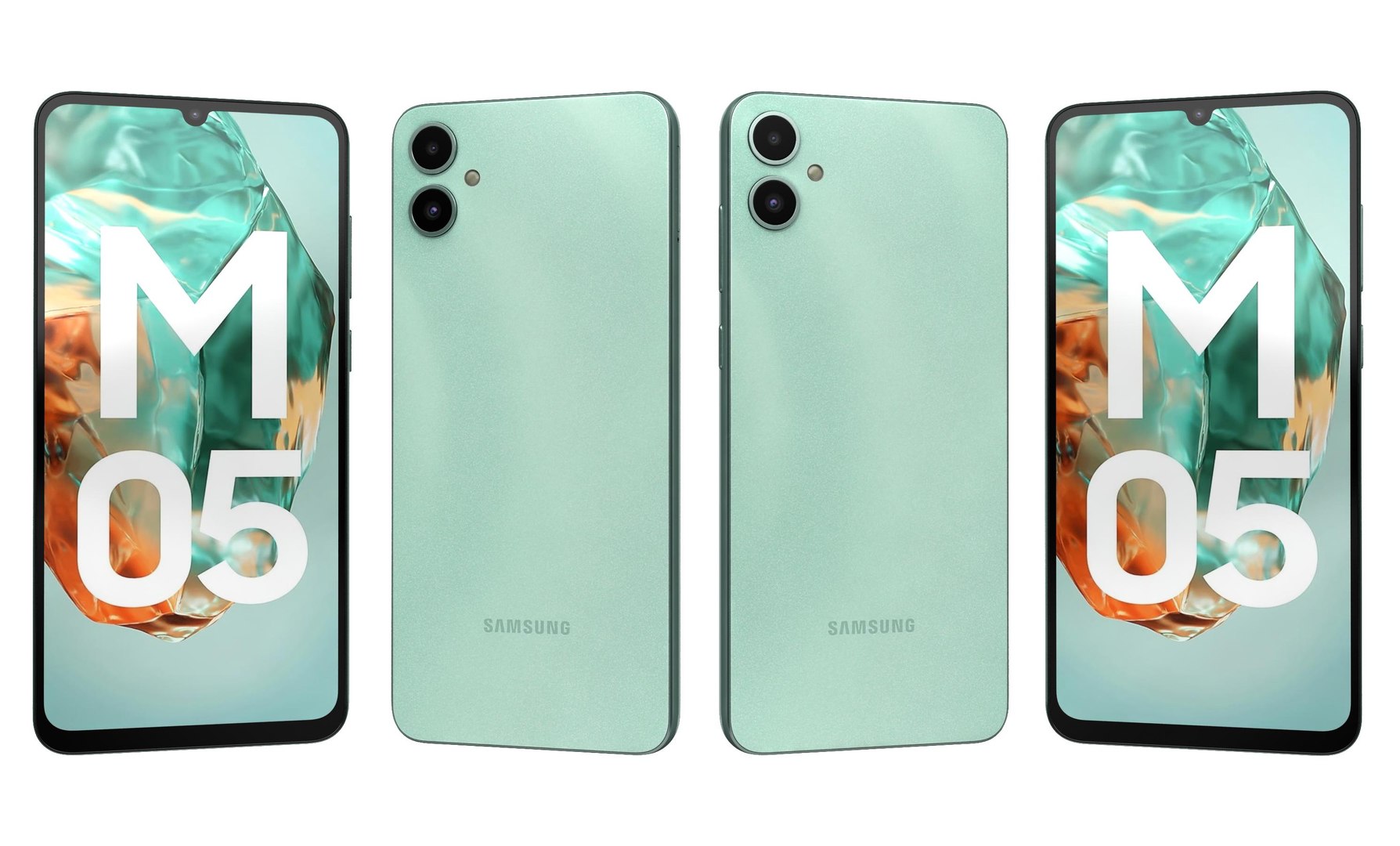 3D Samsung Galaxy M05 Light Blue - TurboSquid 2283906